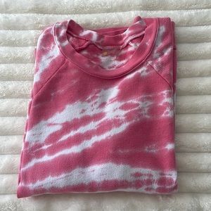 Zella pink tie-dye sweater